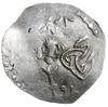 denar 1002-1024; Aw: Krzyż z kulkami w kątach, w