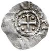 denar 1014-1024; Aw: Krzyż z kulkami w kątach, wokoło fragmenty napisu; Rw: Napis poziomy SCA COLO..