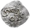 denar 1014-1024; Aw: Krzyż z kulkami w kątach, wokoło fragmenty napisu; Rw: Napis poziomy SCA COLO..