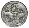 denar książęcy 1070-1076; Aw: Głowa w lewo w obwódce, BOLEZLAVS; Rw: Książę na koniu w lewo, za ni..
