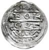 denar z lat 1157-1166; Aw: Cesarz siedzący na tronie na wprost, trzymający lilie w dłoniach, po bo..