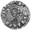 denar typu helmet 1149-1163, Antiochia; Aw: Popiersie w lewo, BOAMVNDVS; Rw: Krzyż z półksiężycem ..