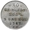 10 groszy miedziane 1787, Warszawa; Plage 232; w