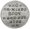 10 groszy miedziane 1793/M.W., Warszawa; Plage 2