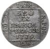 1 grosz srebrny 1779 EB, Warszawa; Plage 228, Berezowski 5 zł; rzadszy rocznik, dość ładnie zachow..
