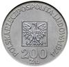 200 złotych 1974, Warszawa; XXX LAT PRL, na rewersie wypukły napis PRÓBA, srebro, Parchimowicz P41..