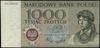 1.000 złotych 2.01.1965; seria KH, numeracja 1204395; niewprowadzony do obiegu banknot projektu An..