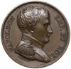medal z 1814 roku autorstwa Brenet’a i Denon’a wybity z okazji abdykacji Napoleona; Aw: Popiersie ..