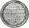 medal z 1833 roku autorstwa F. Halliday’a wybity przez Komitet Polski w Londynie; Aw: Stojące pers..