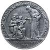 medal z 1915 roku autorstwa Jana Wysockiego Polonia devastata”; Aw: Popiersia biskupa Adama Sapieh..