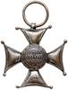 Krzyż Srebrny Orderu Virtuti Militari, klasa V, wykonany przez W. Krupskiego i J. Matulewicza, na ..