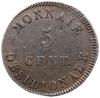 5 centimów 1814 (2-6.04.1814), Antwerpia, atelier Wolschot; Colaert 10a; Verbist K6-1; miedź, ładn..