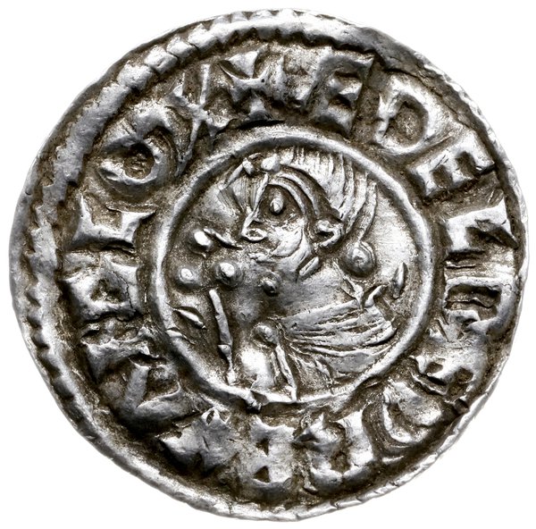 denar typu crux, 991-997, mennica Bath, mincerz 