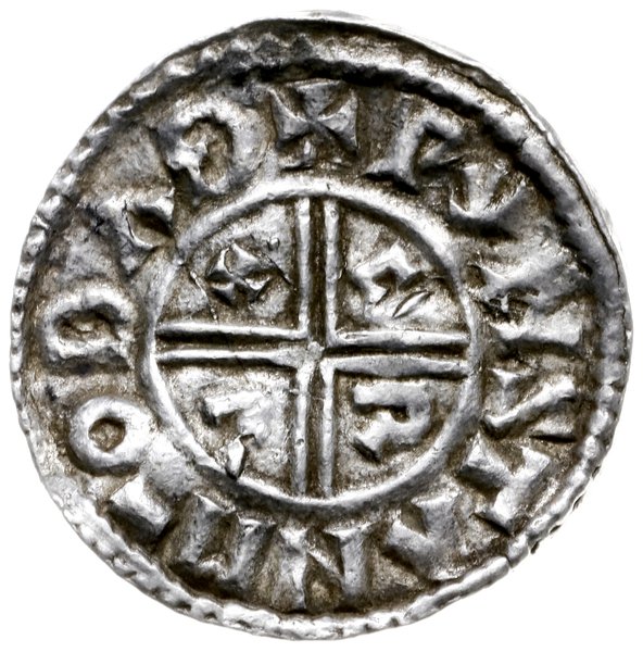 denar typu crux, 991-997, mennica Bath, mincerz Wynstan