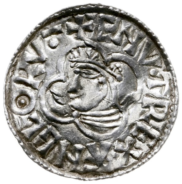 denar typu quatrefoil, 1018-1024, mennica Watche