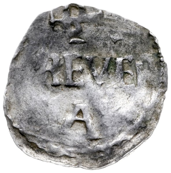 denar 983-1002; Aw: Krzyż z kulkami w kątach, OT