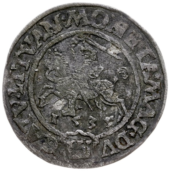 grosz 1535, Wilno; odmiana bez litery pod Pogoni