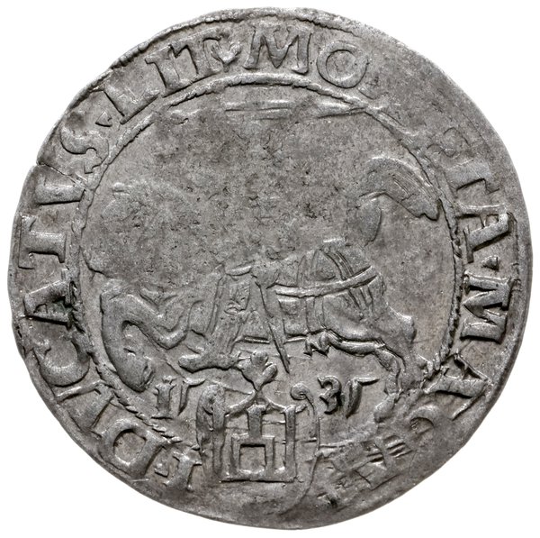 grosz 1535 Wilno; odmiana z literą N pod Pogonią