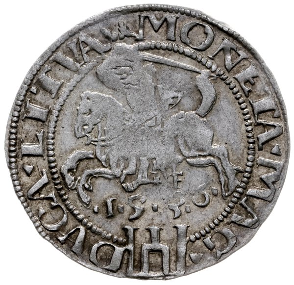 grosz 1536, Wilno; odmiana z literą F pod Pogoni