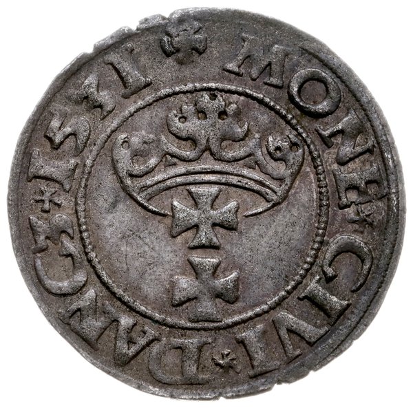 szeląg 1531, Gdańsk; CNG 53.II; ładna patyna, pi