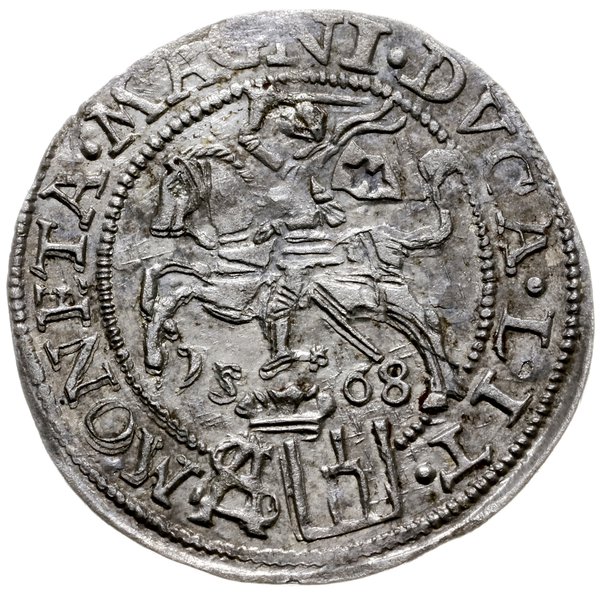 grosz na stopę polską 1568, Tykocin; końcówki na