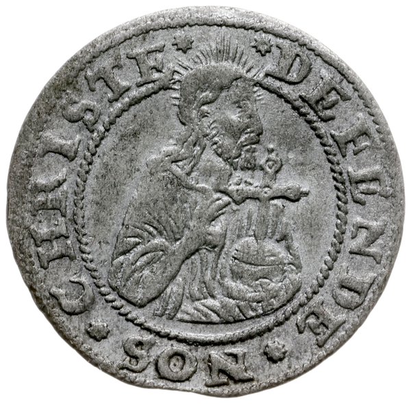 grosz oblężniczy 1577, Gdańsk; odmiana bez znaku