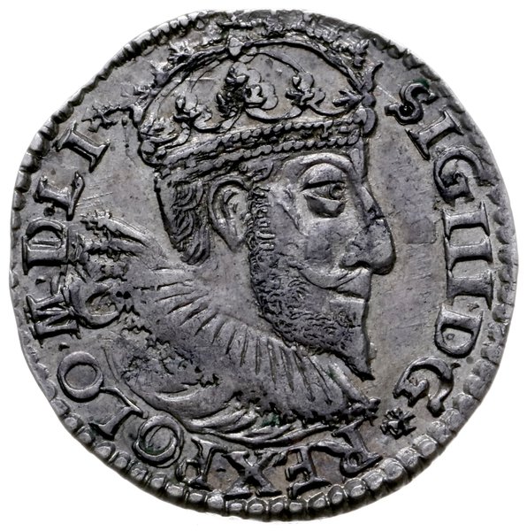 trojak 1593, Olkusz; popiersie króla nie notowan