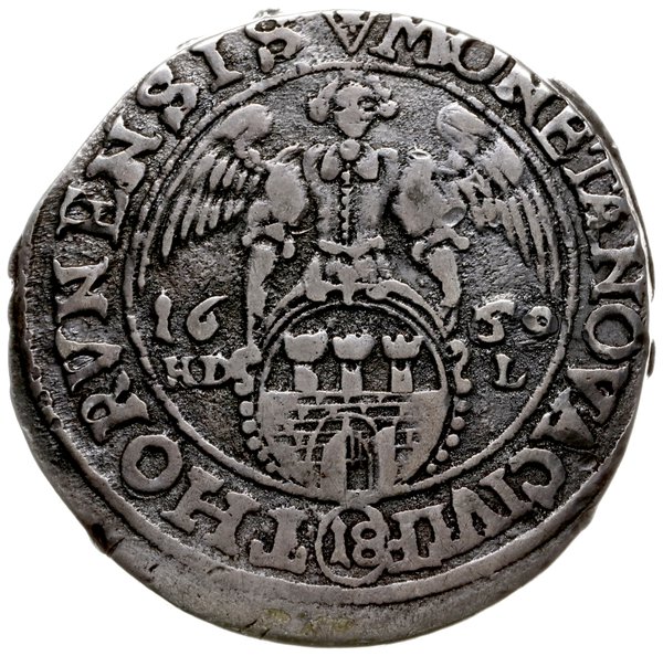 ort 1660, Toruń; data przebita z roku 1659; Kop.