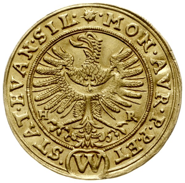dukat 1634, Wrocław; Aw: Orzeł dolnośląski i nap