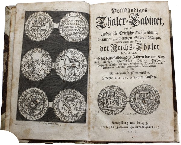 Michael Lilienthal. Katalog “Vollständiges Thaler-Cabinet das ist historisch-eritische Beschreibung derjenigen zwenlöthigen Silber-Münzen, welche unter dem Namen der Reichs-Thaler bekannt sind...”