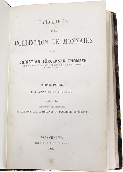 Christian Jürgensen Thomsen. Catalogue de la Col