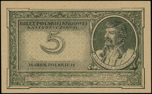 5 marek polskich 17.05.1919, seria L, numeracja 