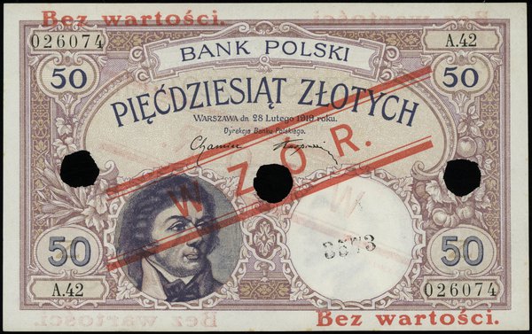 50 złotych 28.02.1919