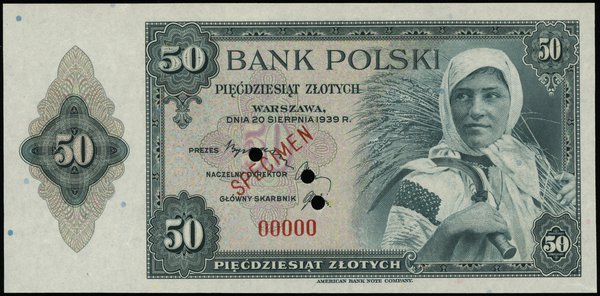 50 złotych 20.08.1939