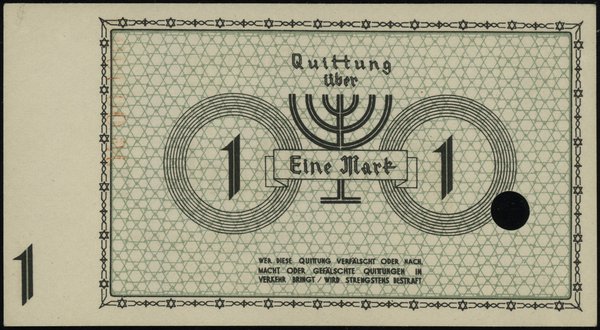 Der aelteste der Juden in Litzmannstadt; 1 marka