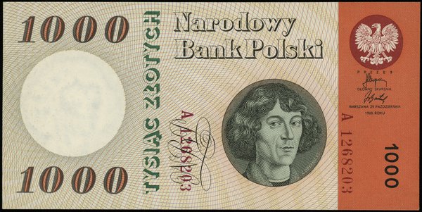 1.000 złotych 29.10.1965