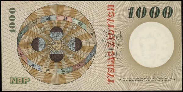 1.000 złotych 29.10.1965; seria A, numeracja 126