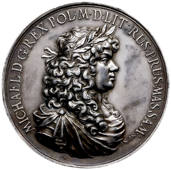 medal z 1670 r. autorstwa J. Höhna juniora, wybity z okazji przymierza Polski i Austrii przeciwko napierającym od południa Turkom Ottomańskim