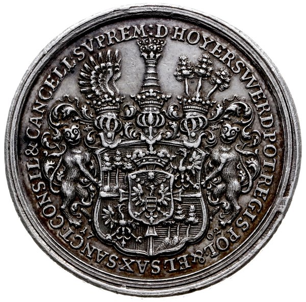 medal z 1702 r autorstwa Höcknera, wagi 1 1/2 ta