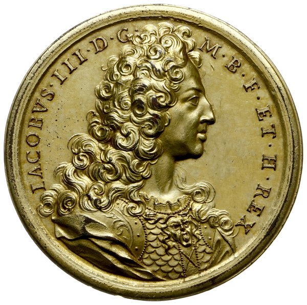 medal z 1719 r. autorstwa Otto Hammeraniego wybity w Rzymie na pamiątkę zaślubin Klementyny Sobieskiej, wnuczki Jana III Sobieskiego, z Jakubem III Stuartem, pretendentem do tronu angielskiego