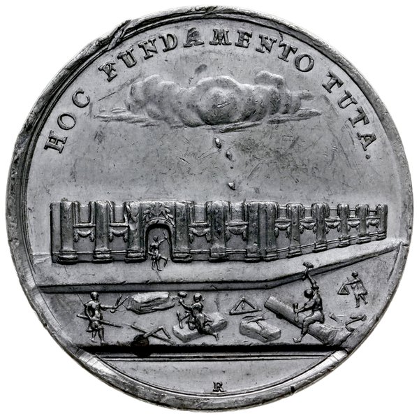 medal z 1788 r. autorstwa Jana Macieja Reich’a wykonany z okazji ustanowienia na Sejmie Czteroletnim budowy Świątyni Opatrzności Bożej