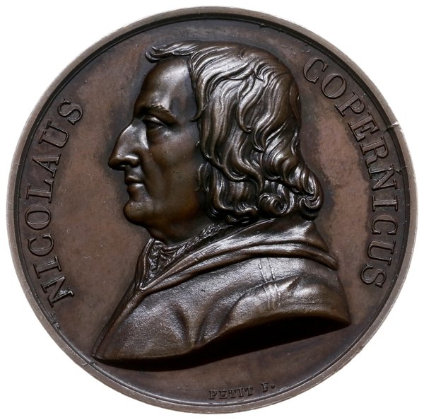 medal z 1818 r., autorstwa Petit’a i Durant’a, poświęcony Mikołajowi Kopernikowi