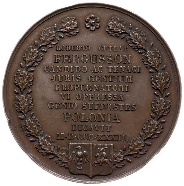 medal z 1832 r. autorstwa Władysława Oleszczyńsk