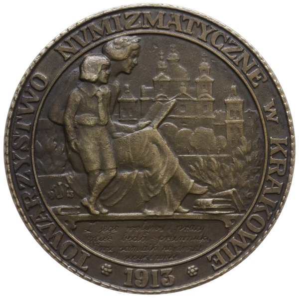 medal z 1913 r. autorstwa Jana Wysockiego, wybity z okazji 100. rocznicy śmierci Tadeusza Czackiego