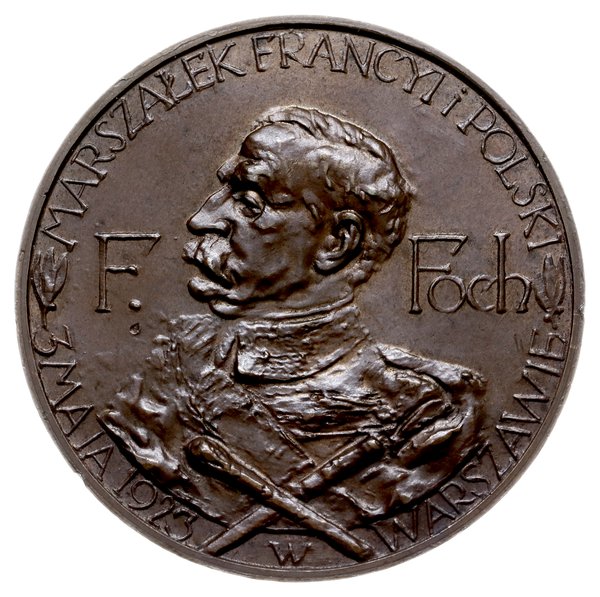 medal z 1923 r. autorstwa Stanisława Ostrowskiego wykonany nakładem Jana Knedlera, wybity z okazji odsłonięcia pomnika księcia Józefa Poniatowskiego w Warszawie
