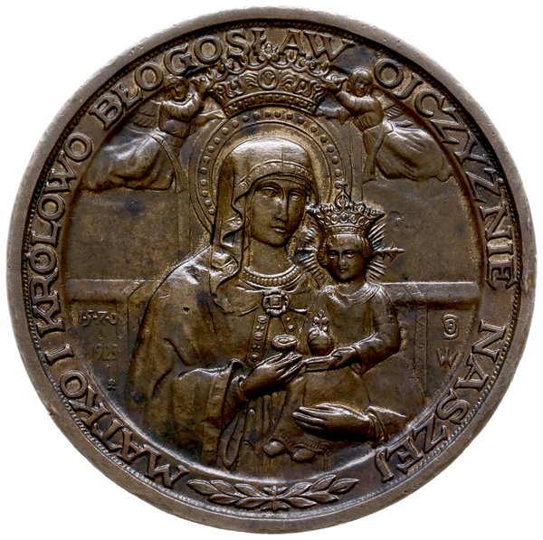 medal z 1928 r. autorstwa Jana Wysockiego, wybity z okazji koronacji obrazu Matki Boskiej w Gostyniu