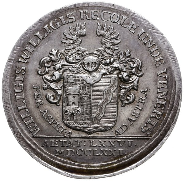 medal z 1771 r. autorstwa J. Helda, wybity z okazji śmierci Bernharda Winklera von Sternenheim’a (dyrektora gimnazjum w Brzegu)
