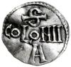 denar przed 983; Aw: Krzyż prosty z kulkami w ką