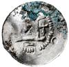 denar 1031-1051; Aw: Kapliczka z czterema klinami w formie krzyża wewnątrz, po bokach znaczki; Rw:..