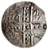 denar ok. 1177-1201; Aw: W 4 polach dwunitkowego krzyża napis M-I-?-D; Rw: Dwie postacie stojące z..